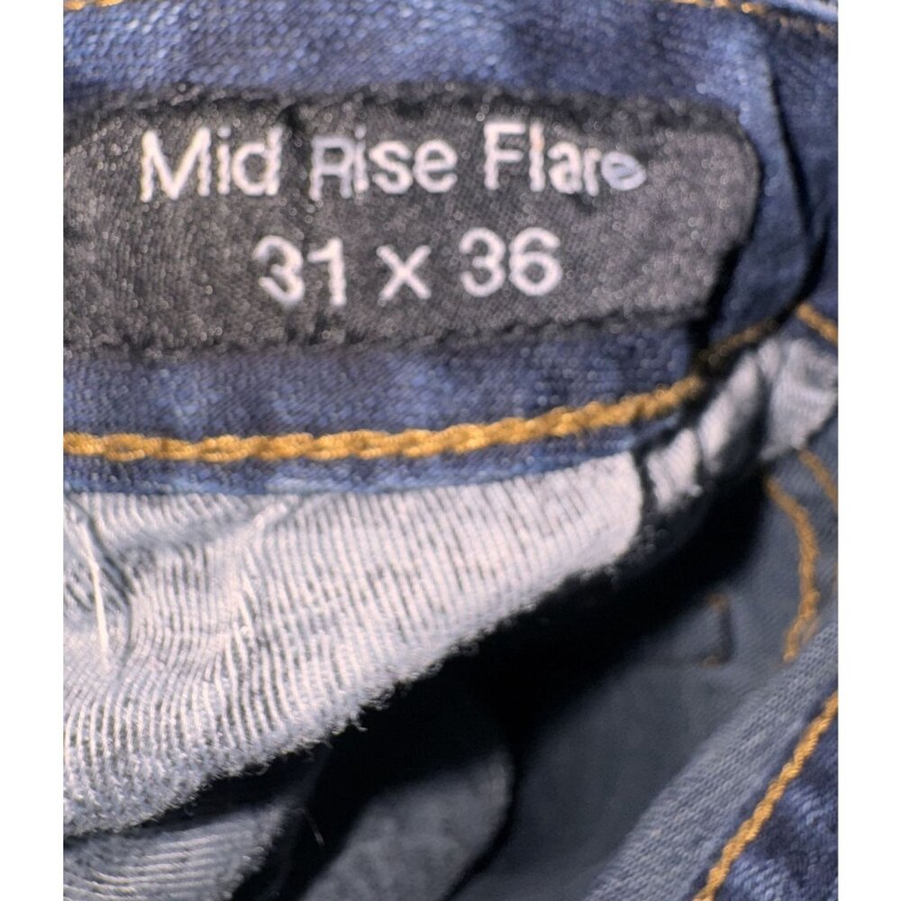 Rock & Roll cowboy Womens Distressed Bootcut Jeans Size 30 Blue Denim With Ripp - Picture 11 of 11